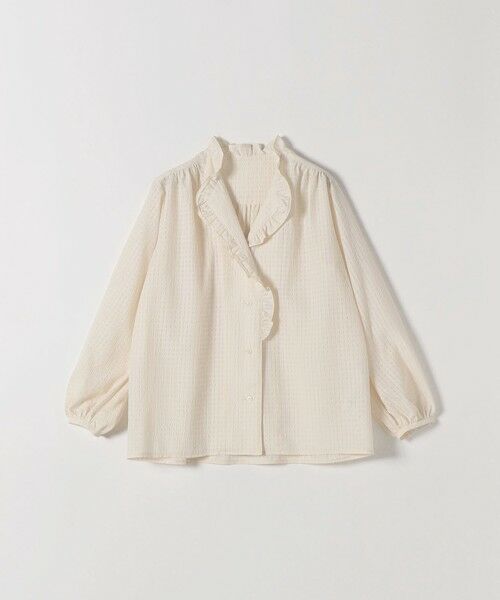 SHIPS / シップス シャツ・ブラウス | 《一部追加予約》SHIPS any:〈洗濯機可能〉フリルカラー スタンド & オープン シャツ ブラウス | 詳細16