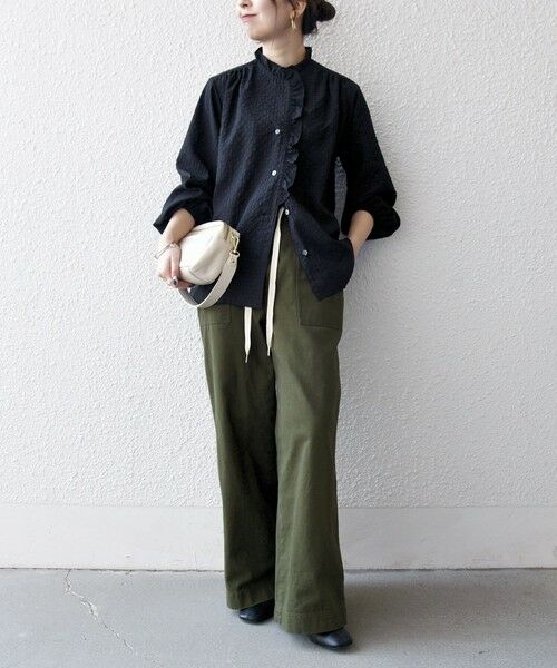 SHIPS / シップス シャツ・ブラウス | 《予約》SHIPS any:〈洗濯機可能〉2WAY シアー フリル ブラウス | 詳細17