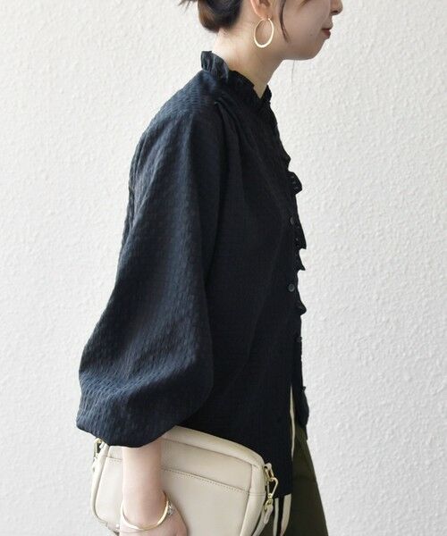 SHIPS / シップス シャツ・ブラウス | 《予約》SHIPS any:〈洗濯機可能〉2WAY シアー フリル ブラウス | 詳細20