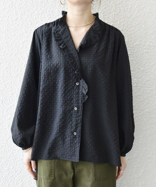 SHIPS / シップス シャツ・ブラウス | 《予約》SHIPS any:〈洗濯機可能〉2WAY シアー フリル ブラウス | 詳細23