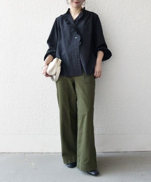 SHIPS / シップス シャツ・ブラウス | 《予約》SHIPS any:〈洗濯機可能〉2WAY シアー フリル ブラウス | 詳細11