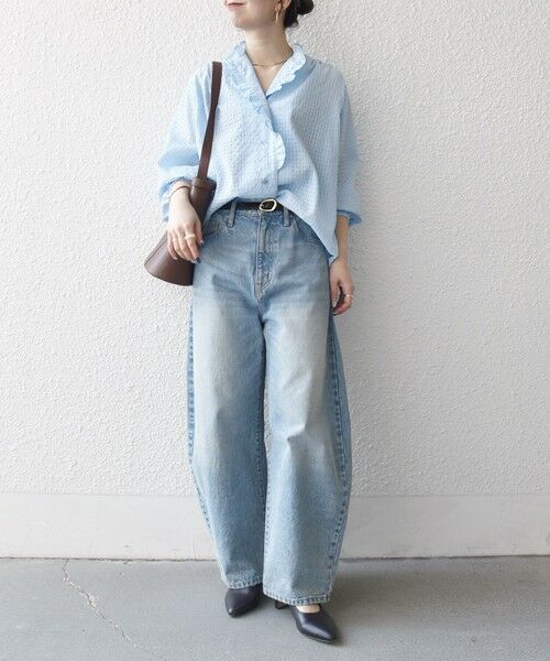 SHIPS / シップス シャツ・ブラウス | 《予約》SHIPS any:〈洗濯機可能〉2WAY シアー フリル ブラウス | 詳細28