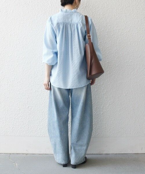 SHIPS / シップス シャツ・ブラウス | 《予約》SHIPS any:〈洗濯機可能〉2WAY シアー フリル ブラウス | 詳細29