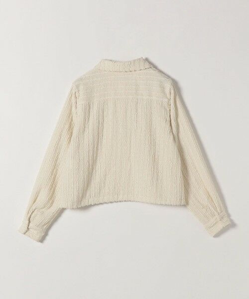 SHIPS / シップス シャツ・ブラウス | 《予約》SHIPS any:〈洗濯機可能〉ウェーブ ジャカード ドロスト シャツ | 詳細12