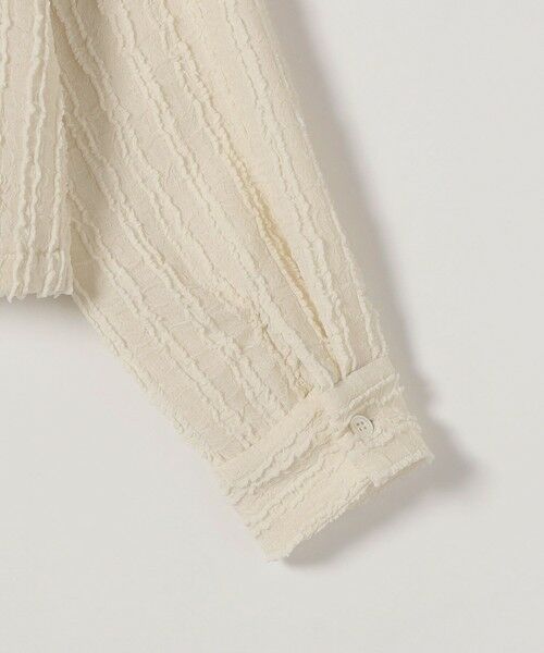 SHIPS / シップス シャツ・ブラウス | 《予約》SHIPS any:〈洗濯機可能〉ウェーブ ジャカード ドロスト シャツ | 詳細13