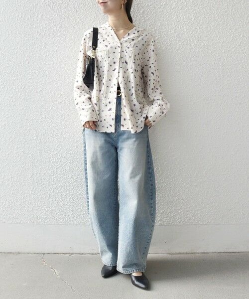 SHIPS / シップス シャツ・ブラウス | 《予約》SHIPS any:〈洗濯機可能〉フラワー プリント オープンカラー シャツ | 詳細1