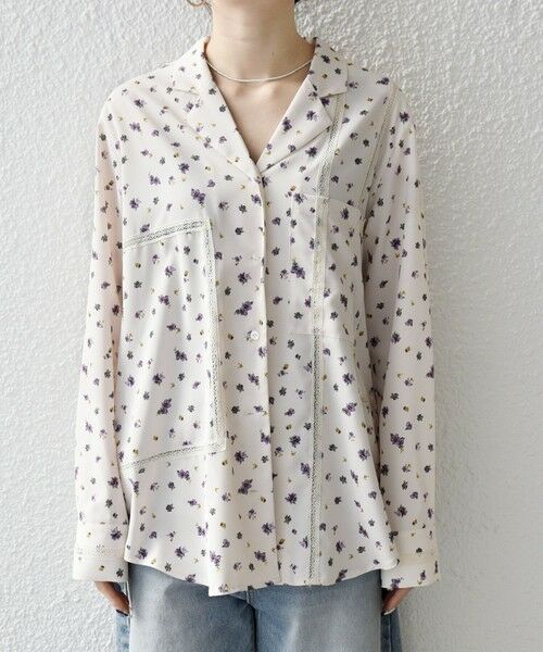SHIPS / シップス シャツ・ブラウス | 《予約》SHIPS any:〈洗濯機可能〉フラワー プリント オープンカラー シャツ | 詳細11
