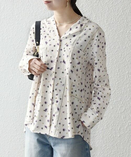 SHIPS / シップス シャツ・ブラウス | 《予約》SHIPS any:〈洗濯機可能〉フラワー プリント オープンカラー シャツ | 詳細7