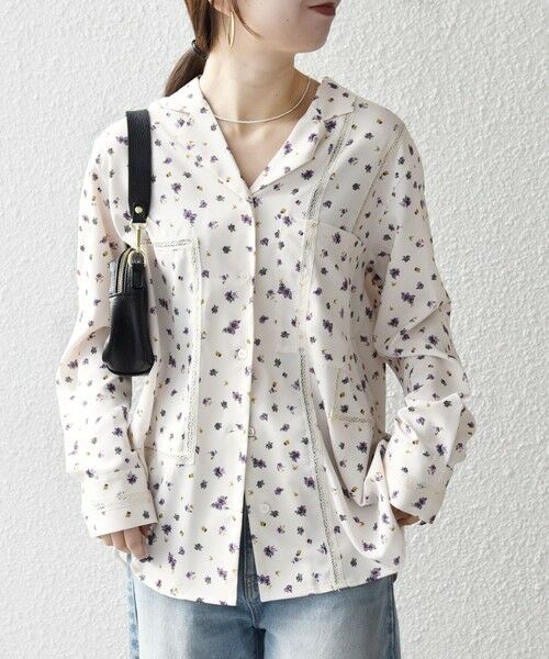 SHIPS / シップス シャツ・ブラウス | 《予約》SHIPS any:〈洗濯機可能〉フラワー プリント オープンカラー シャツ | 詳細8