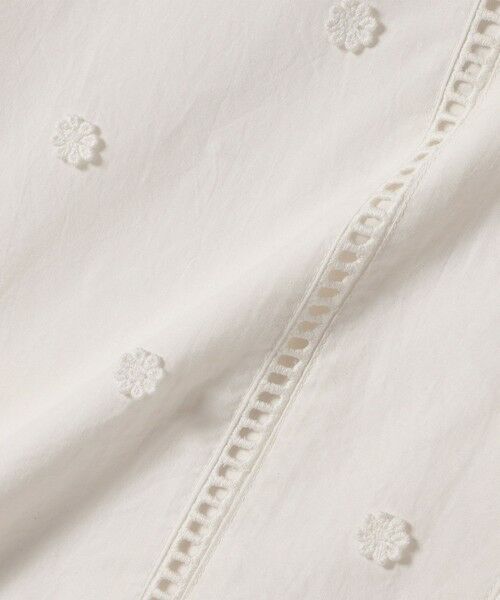 SHIPS / シップス シャツ・ブラウス | 《予約》【WEB限定】SHIPS any:〈洗濯機可能〉フラワー モチーフ ハシゴレース クルーネック ブラウス | 詳細11