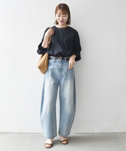 SHIPS / シップス シャツ・ブラウス | 《予約》【WEB限定】SHIPS any:〈洗濯機可能〉フラワー モチーフ ハシゴレース クルーネック ブラウス | 詳細16