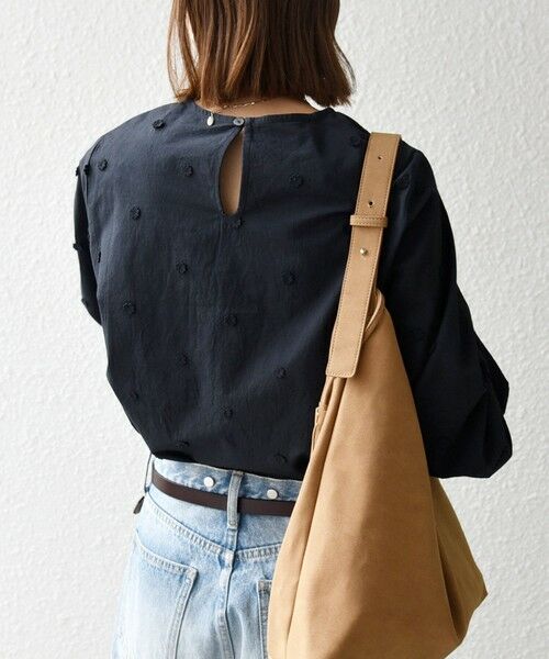 SHIPS / シップス シャツ・ブラウス | 《予約》【WEB限定】SHIPS any:〈洗濯機可能〉フラワー モチーフ ハシゴレース クルーネック ブラウス | 詳細20