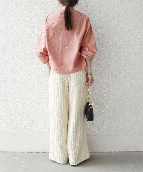 SHIPS / シップス シャツ・ブラウス | 《予約》【WEB限定】SHIPS any:〈洗濯機可能〉フラワー モチーフ ハシゴレース クルーネック ブラウス | 詳細26