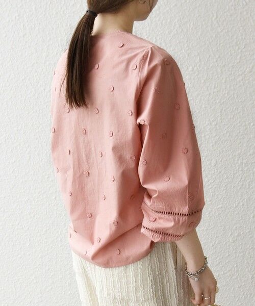 SHIPS / シップス シャツ・ブラウス | 《予約》【WEB限定】SHIPS any:〈洗濯機可能〉フラワー モチーフ ハシゴレース クルーネック ブラウス | 詳細28