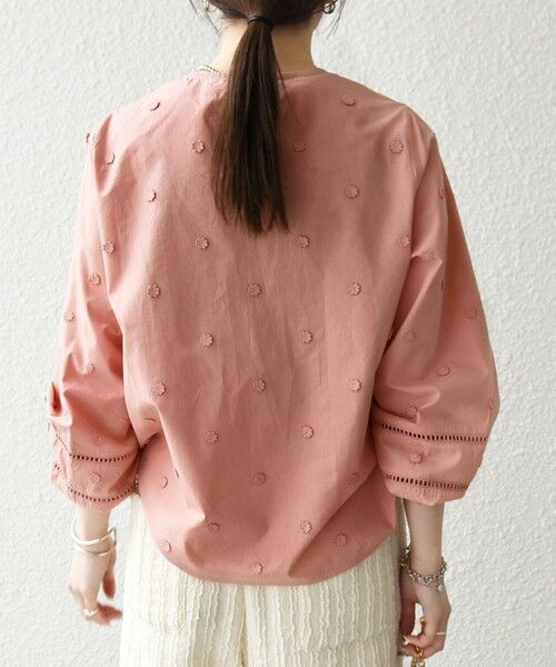 SHIPS / シップス シャツ・ブラウス | 《予約》【WEB限定】SHIPS any:〈洗濯機可能〉フラワー モチーフ ハシゴレース クルーネック ブラウス | 詳細29