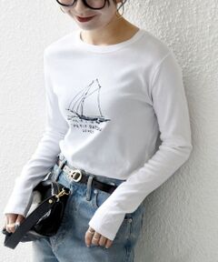 SHIPS / シップス Tシャツ | 《予約》【SHIPS any別注】PETIT BATEAU:〈洗濯機可能〉ロングスリーブ Tシャツ