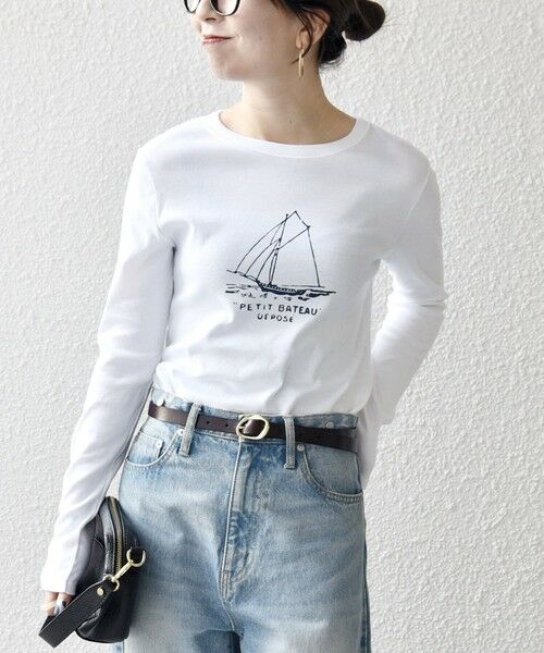 SHIPS / シップス Tシャツ | 《予約》【SHIPS any別注】PETIT BATEAU:〈洗濯機可能〉ロングスリーブ Tシャツ | 詳細3