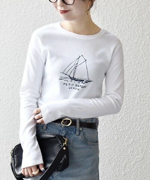 SHIPS / シップス Tシャツ | 《予約》【SHIPS any別注】PETIT BATEAU:〈洗濯機可能〉ロングスリーブ Tシャツ | 詳細8