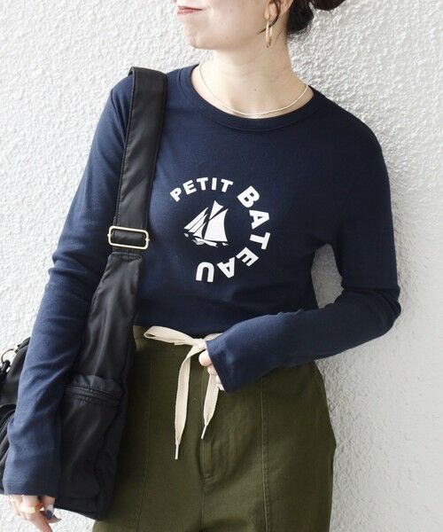 SHIPS / シップス Tシャツ | 《予約》【SHIPS any別注】PETIT BATEAU:〈洗濯機可能〉ロングスリーブ Tシャツ | 詳細21