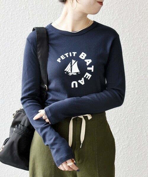 SHIPS / シップス Tシャツ | 《予約》【SHIPS any別注】PETIT BATEAU:〈洗濯機可能〉ロングスリーブ Tシャツ | 詳細22