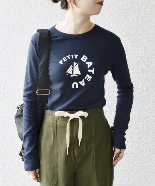 SHIPS / シップス Tシャツ | 《予約》【SHIPS any別注】PETIT BATEAU:〈洗濯機可能〉ロングスリーブ Tシャツ | 詳細23
