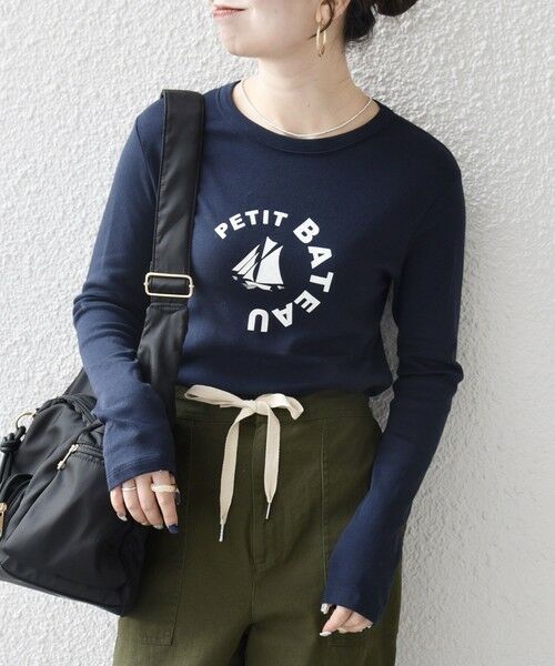 SHIPS / シップス Tシャツ | 《予約》【SHIPS any別注】PETIT BATEAU:〈洗濯機可能〉ロングスリーブ Tシャツ | 詳細27