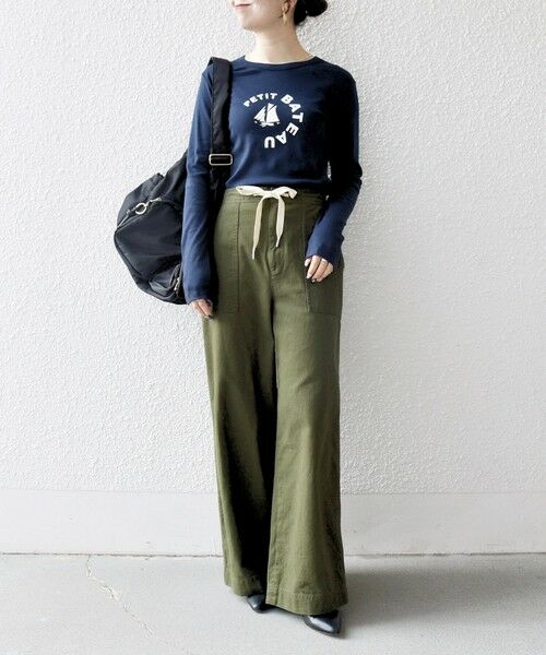 SHIPS / シップス Tシャツ | 《予約》【SHIPS any別注】PETIT BATEAU:〈洗濯機可能〉ロングスリーブ Tシャツ | 詳細19