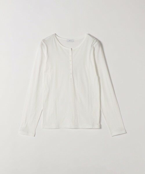 SHIPS / シップス カットソー(半袖以外) | 《予約》SHIPS any:〈手洗い可能〉シアー コットン ヘンリーネック ロングスリーブ TEE | 詳細10