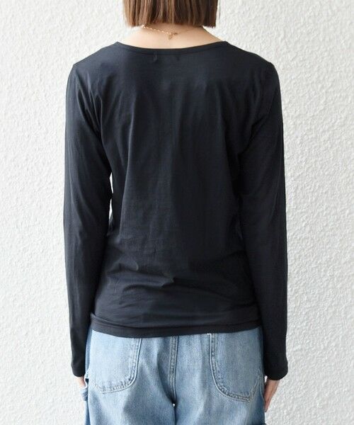 SHIPS / シップス カットソー(半袖以外) | 《予約》SHIPS any:〈手洗い可能〉シアー コットン ヘンリーネック ロングスリーブ TEE | 詳細24