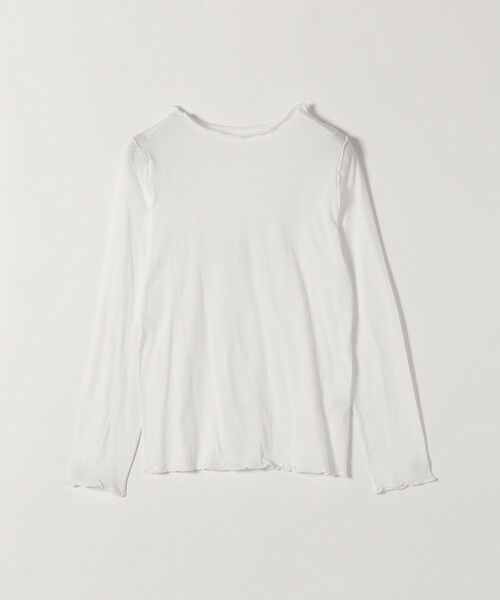 SHIPS / シップス カットソー（半袖以外） | 《予約》SHIPS any:〈手洗い可能〉シアー コットン ボトルネック ロングスリーブ TEE | 詳細9