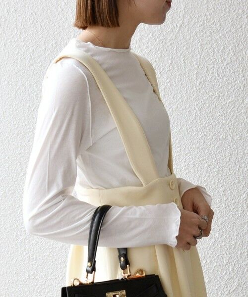 SHIPS / シップス カットソー（半袖以外） | 《予約》SHIPS any:〈手洗い可能〉シアー コットン ボトルネック ロングスリーブ TEE | 詳細4