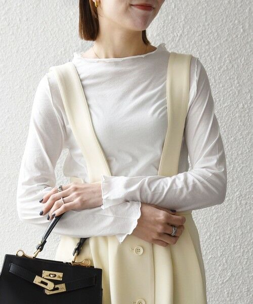 SHIPS / シップス カットソー（半袖以外） | 《予約》SHIPS any:〈手洗い可能〉シアー コットン ボトルネック ロングスリーブ TEE | 詳細8