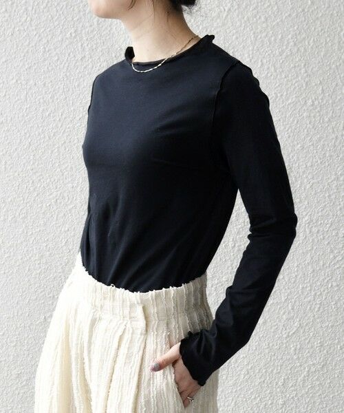 SHIPS / シップス カットソー（半袖以外） | 《予約》SHIPS any:〈手洗い可能〉シアー コットン ボトルネック ロングスリーブ TEE | 詳細18