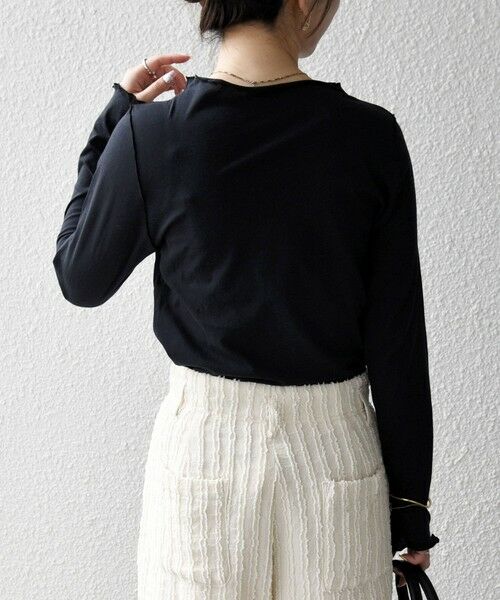 SHIPS / シップス カットソー（半袖以外） | 《予約》SHIPS any:〈手洗い可能〉シアー コットン ボトルネック ロングスリーブ TEE | 詳細19