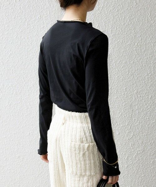 SHIPS / シップス カットソー（半袖以外） | 《予約》SHIPS any:〈手洗い可能〉シアー コットン ボトルネック ロングスリーブ TEE | 詳細20