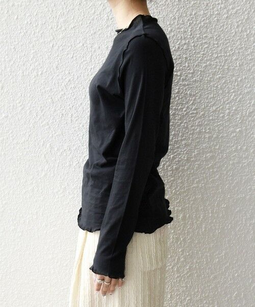 SHIPS / シップス カットソー（半袖以外） | 《予約》SHIPS any:〈手洗い可能〉シアー コットン ボトルネック ロングスリーブ TEE | 詳細25