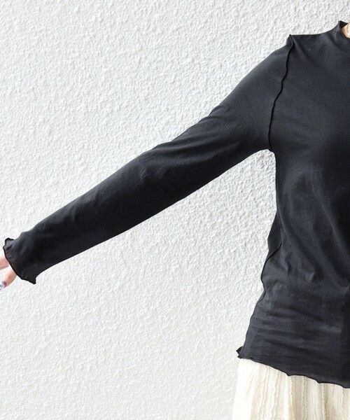 SHIPS / シップス カットソー（半袖以外） | 《予約》SHIPS any:〈手洗い可能〉シアー コットン ボトルネック ロングスリーブ TEE | 詳細27