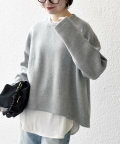 SHIPS / シップス カットソー | 《予約》SHIPS any:〈手洗い可能〉サカリバ ラウンド ヘム ルーズ プルオーバー