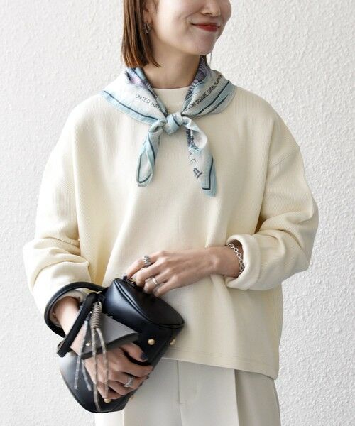 SHIPS / シップス カットソー | 《予約》SHIPS any:〈手洗い可能〉サカリバ ラウンド ヘム ルーズ プルオーバー（ナチュラル）