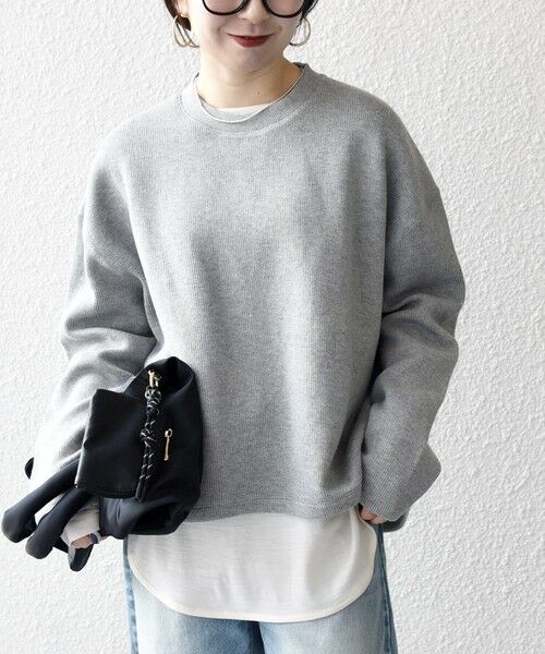 SHIPS / シップス カットソー | 《予約》SHIPS any:〈手洗い可能〉サカリバ ラウンド ヘム ルーズ プルオーバー | 詳細13