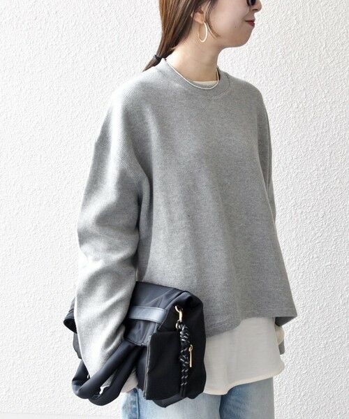 SHIPS / シップス カットソー | 《予約》SHIPS any:〈手洗い可能〉サカリバ ラウンド ヘム ルーズ プルオーバー | 詳細14