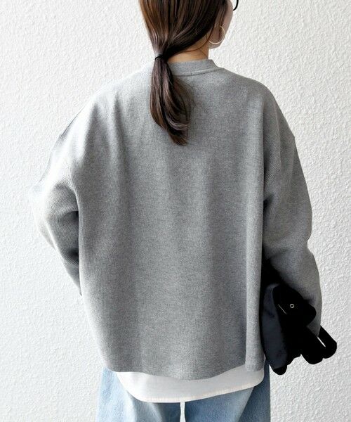 SHIPS / シップス カットソー | 《予約》SHIPS any:〈手洗い可能〉サカリバ ラウンド ヘム ルーズ プルオーバー | 詳細15