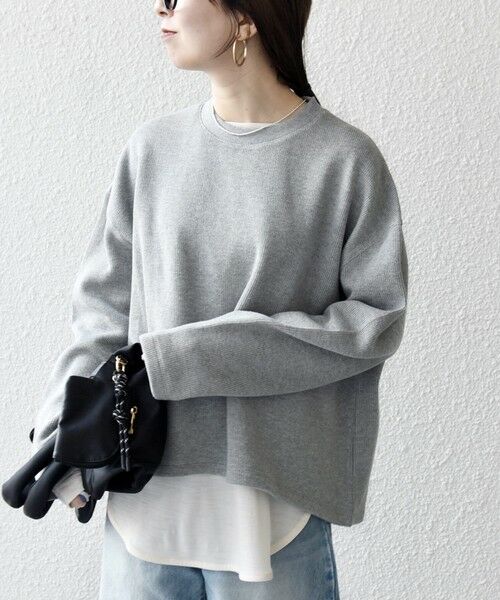 SHIPS / シップス カットソー | 《予約》SHIPS any:〈手洗い可能〉サカリバ ラウンド ヘム ルーズ プルオーバー | 詳細17