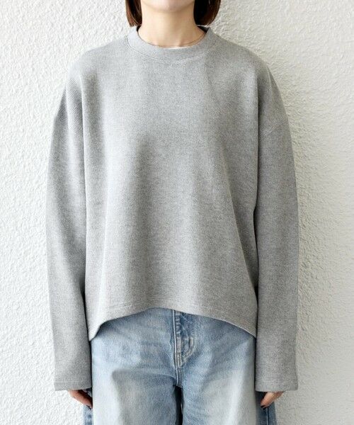 SHIPS / シップス カットソー | 《予約》SHIPS any:〈手洗い可能〉サカリバ ラウンド ヘム ルーズ プルオーバー | 詳細24