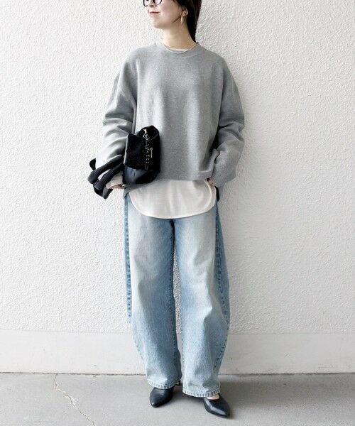 SHIPS / シップス カットソー | 《予約》SHIPS any:〈手洗い可能〉サカリバ ラウンド ヘム ルーズ プルオーバー | 詳細11