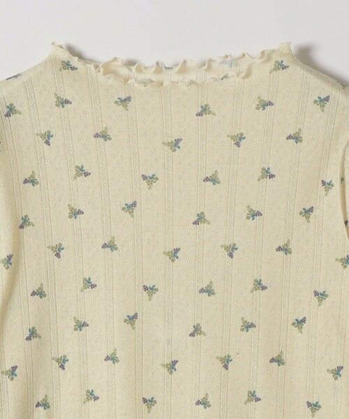 SHIPS / シップス カットソー | 《予約》SHIPS any:〈洗濯機可能〉フラワー プリント ボトルネック ロングスリーブ TEE | 詳細10