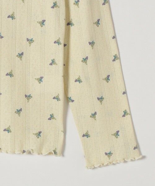 SHIPS / シップス カットソー | 《予約》SHIPS any:〈洗濯機可能〉フラワー プリント ボトルネック ロングスリーブ TEE | 詳細11