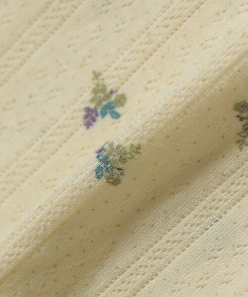 SHIPS / シップス カットソー | 《予約》SHIPS any:〈洗濯機可能〉フラワー プリント ボトルネック ロングスリーブ TEE | 詳細13