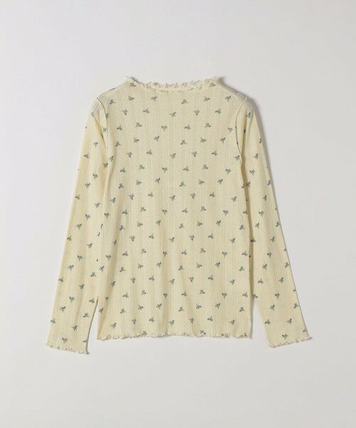 SHIPS / シップス カットソー | 《予約》SHIPS any:〈洗濯機可能〉フラワー プリント ボトルネック ロングスリーブ TEE | 詳細9