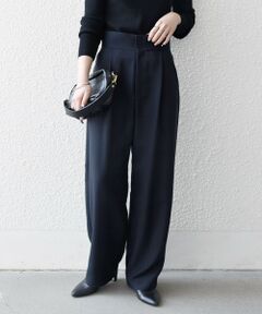 SHIPS / シップス その他パンツ | 《予約》SHIPS any:〈洗濯機可能〉ダブルクロス タック ストレート パンツ［NAVY BLUE］